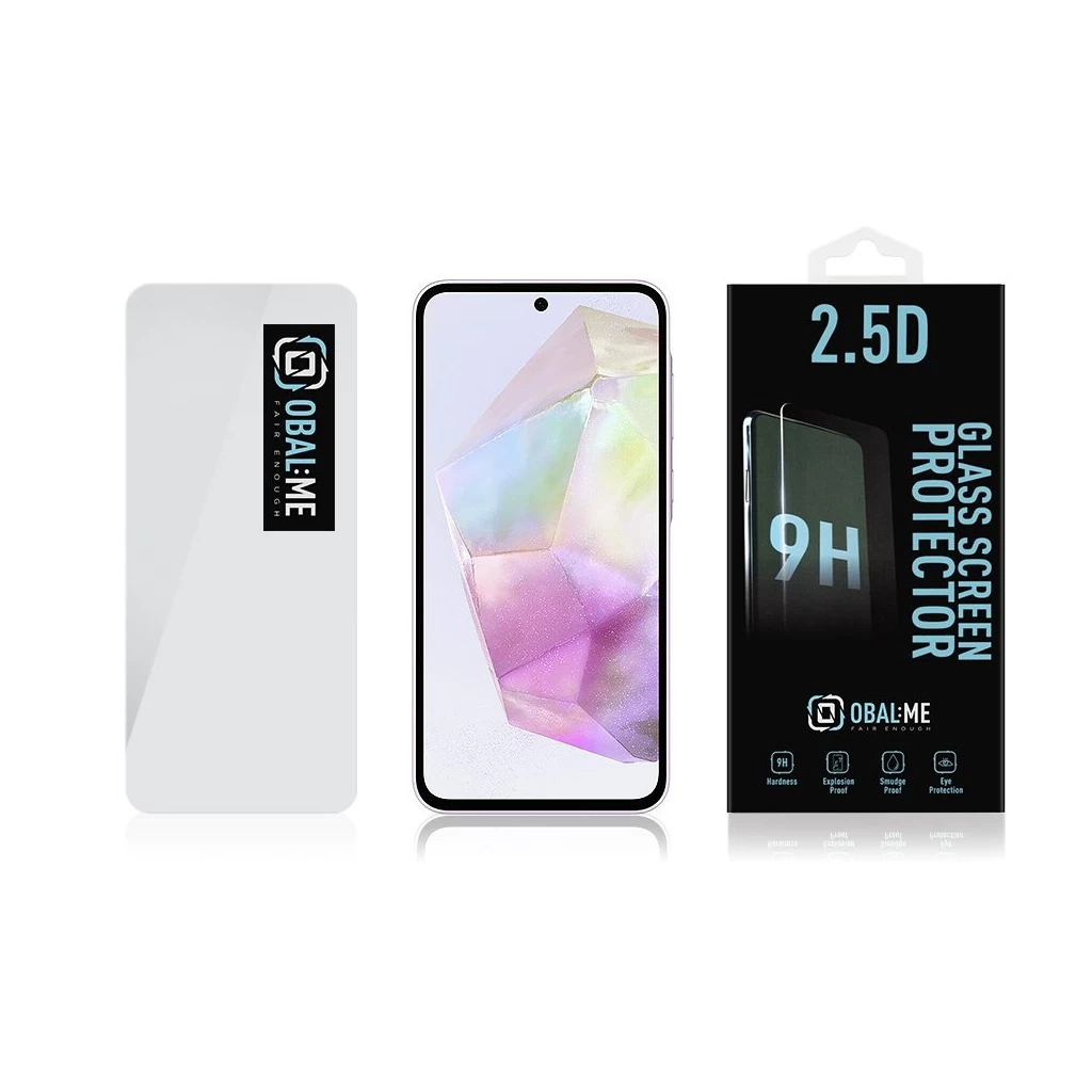 OBAL:ME 2.5D üveg kijelzővédő Samsung Galaxy A35 5G készülékhez átlátszó