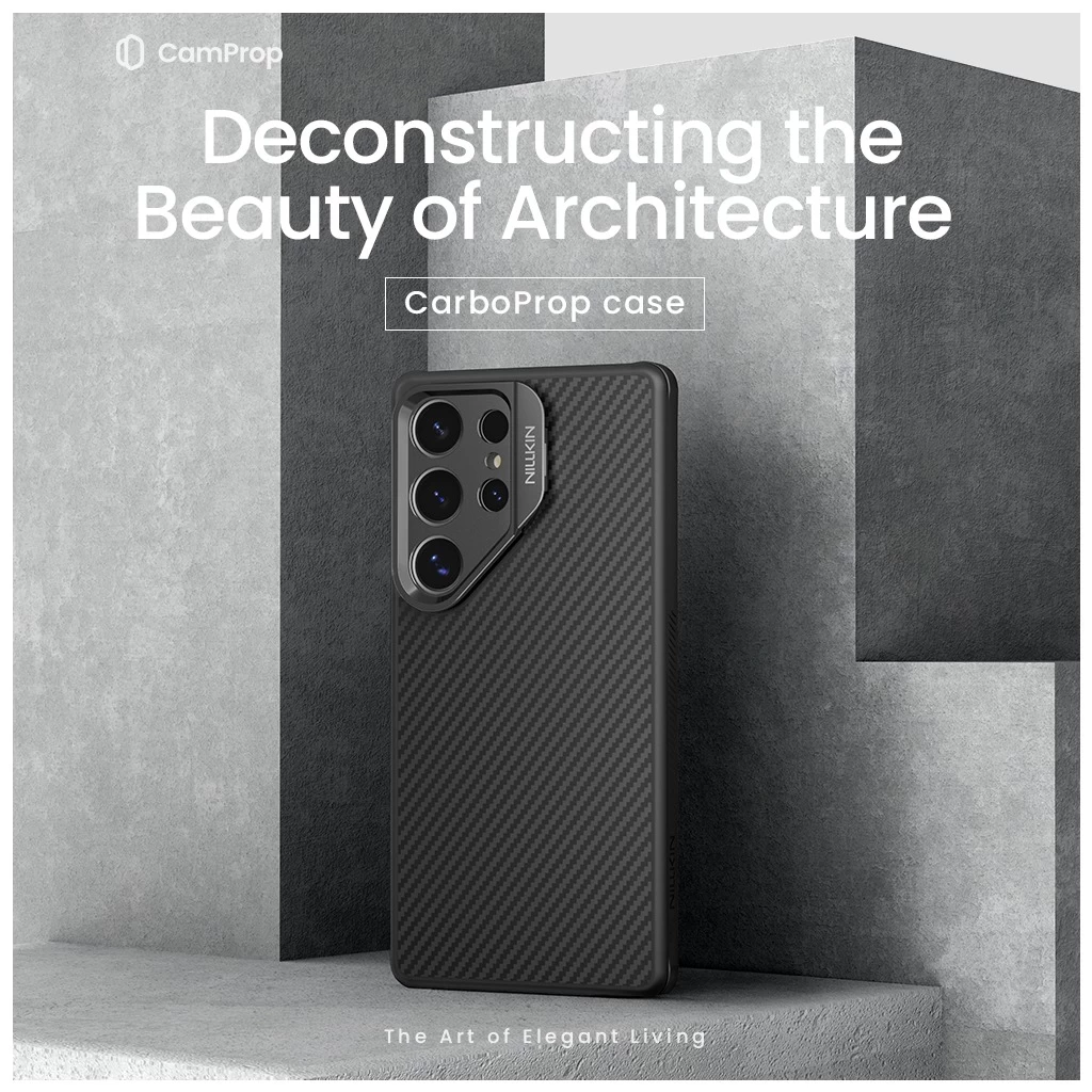 Nillkin CarboProp Aramid Magnetic tok Samsung Galaxy S25 Ultra készülékhez fekete