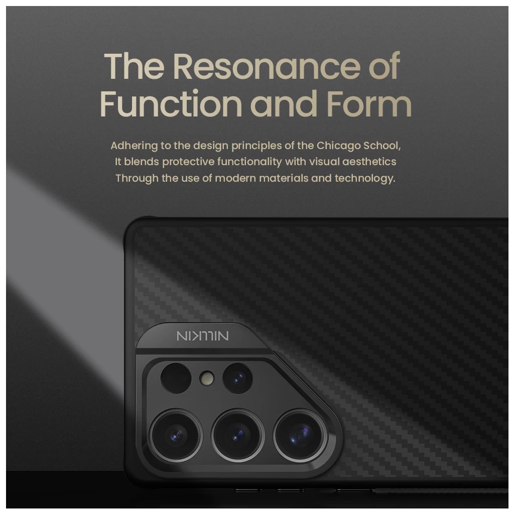 Nillkin CarboProp Aramid Magnetic tok Samsung Galaxy S25 Ultra készülékhez fekete