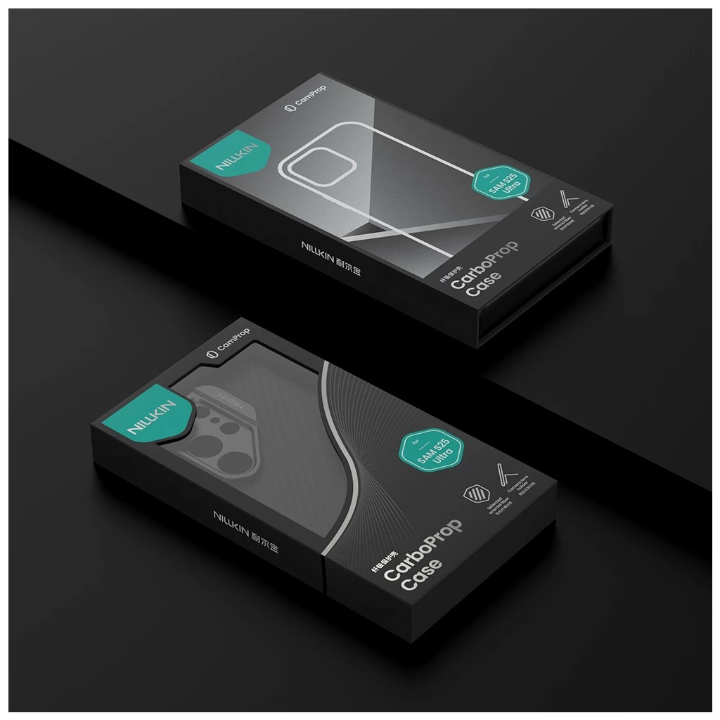 Nillkin CarboProp Aramid Magnetic tok Samsung Galaxy S25 Ultra készülékhez fekete