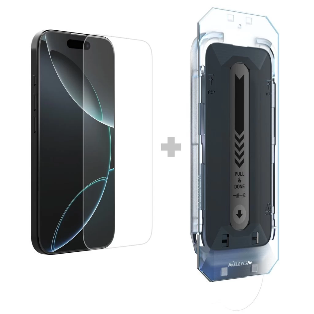 Nillkin edzett üveg kijelzővédő 0.2mm H+ PRO 2.5D Apple iPhone 16 Pro készülékhez (applikátorral)