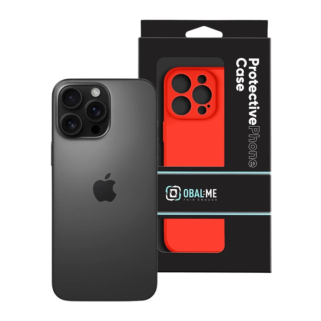 OBAL:ME Matte TPU tok Apple iPhone 16 Pro Max készülékhez piros