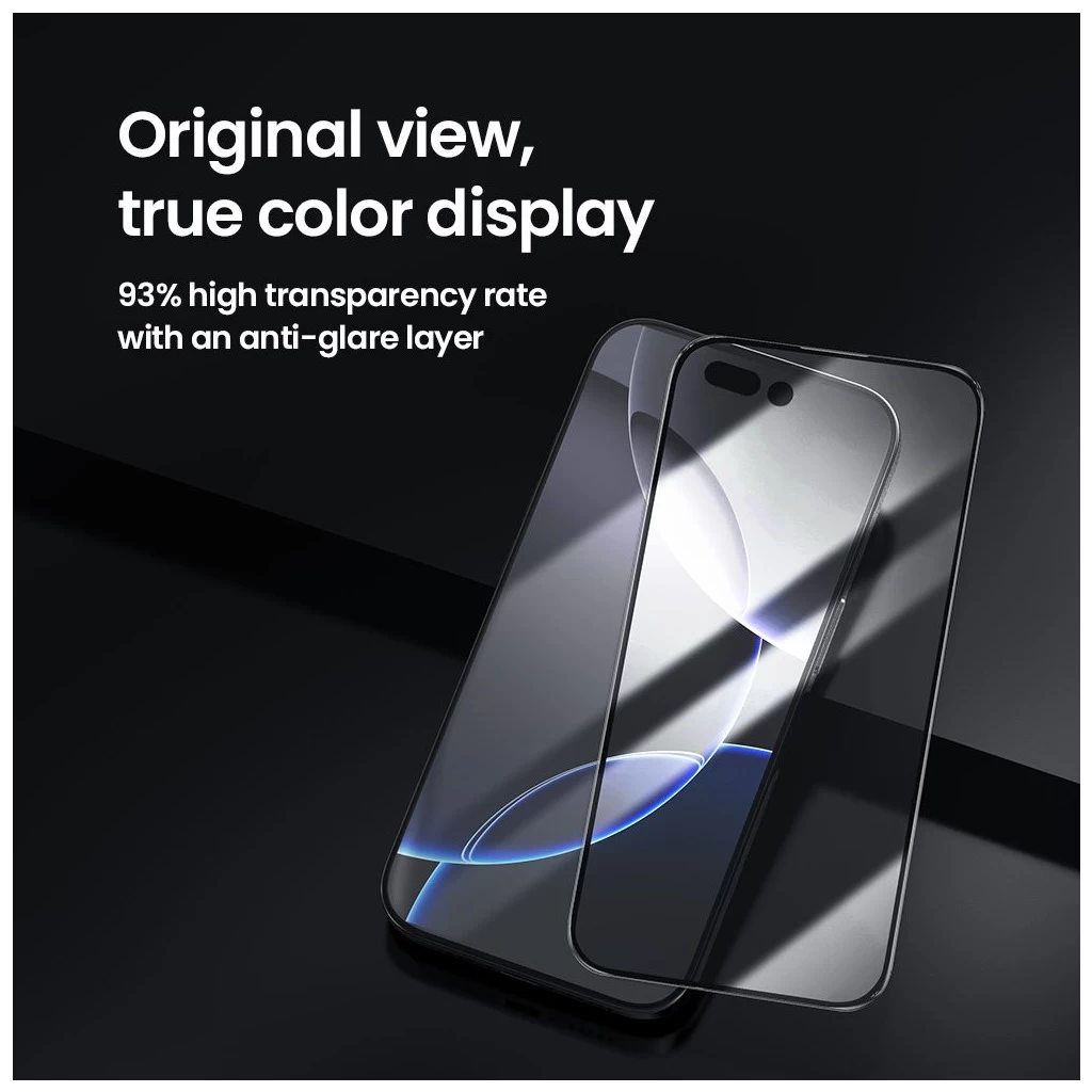 Nillkin edzett üveg kijelzővédő 2.5D CP+ PRO, Apple iPhone 16 Pro Max készülékhez, fekete (applikátorral)