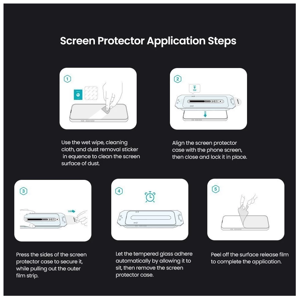 Nillkin edzett üveg kijelzővédő 2.5D CP+ PRO, Apple iPhone 16 Pro Max készülékhez, fekete (applikátorral)