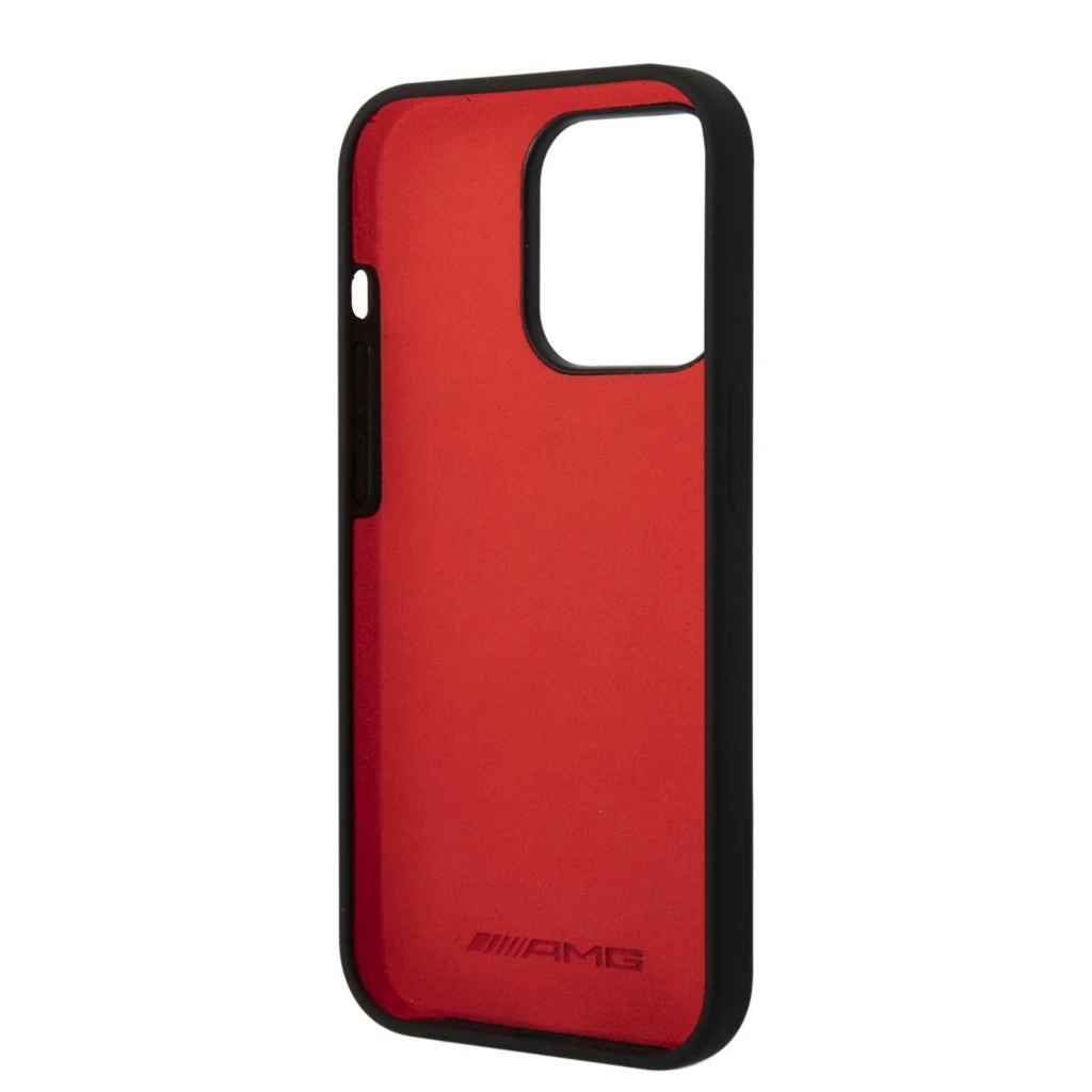 AMG Liquid Silicone Two Tone tok iPhone 14 Pro Max készülékhez fekete