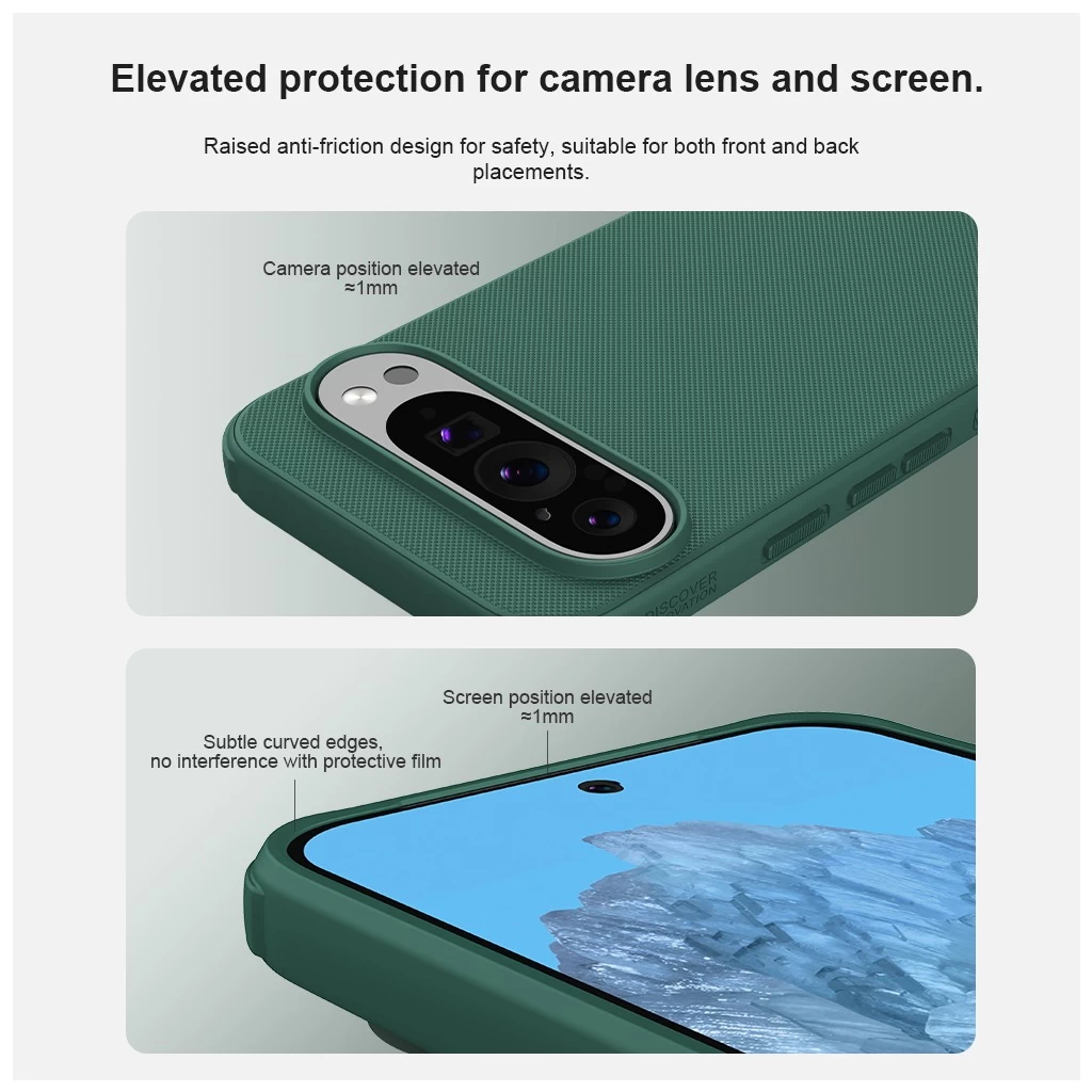Nillkin Super Frosted PRO tok Google Pixel 9/9 Pro készülékhez fekete