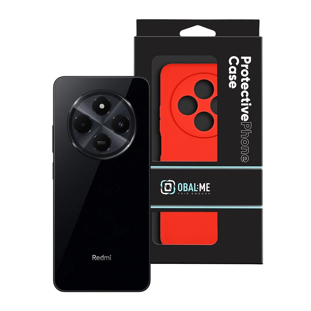 OBAL:ME Matte TPU tok Xiaomi Redmi 14C 4G / Poco C75 / Poco M7 5G készülékhez piros