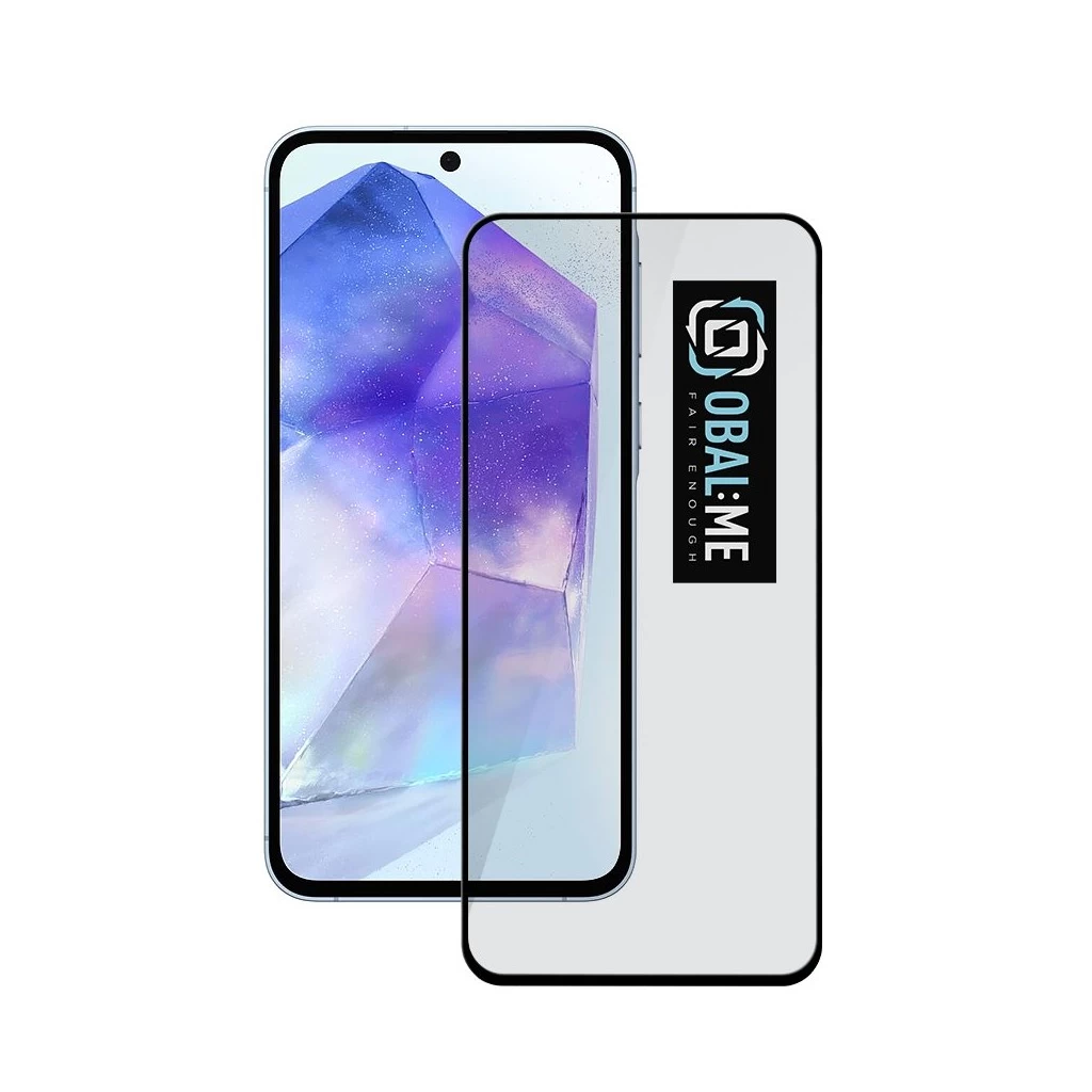 OBAL:ME 5D üveg kijelzővédő Samsung Galaxy A55 5G készülékhez fekete