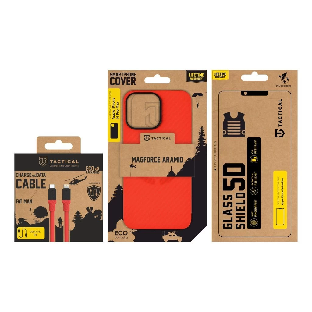 Tactical Limited Edition Combo Apple iPhone 14 Pro Max készülékhez piros