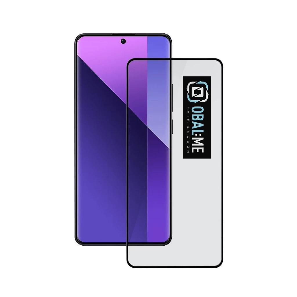 OBAL:ME 5D üvegkijelzővédő Xiaomi Redmi Note 13 Pro+ 5G készülékhez fekete