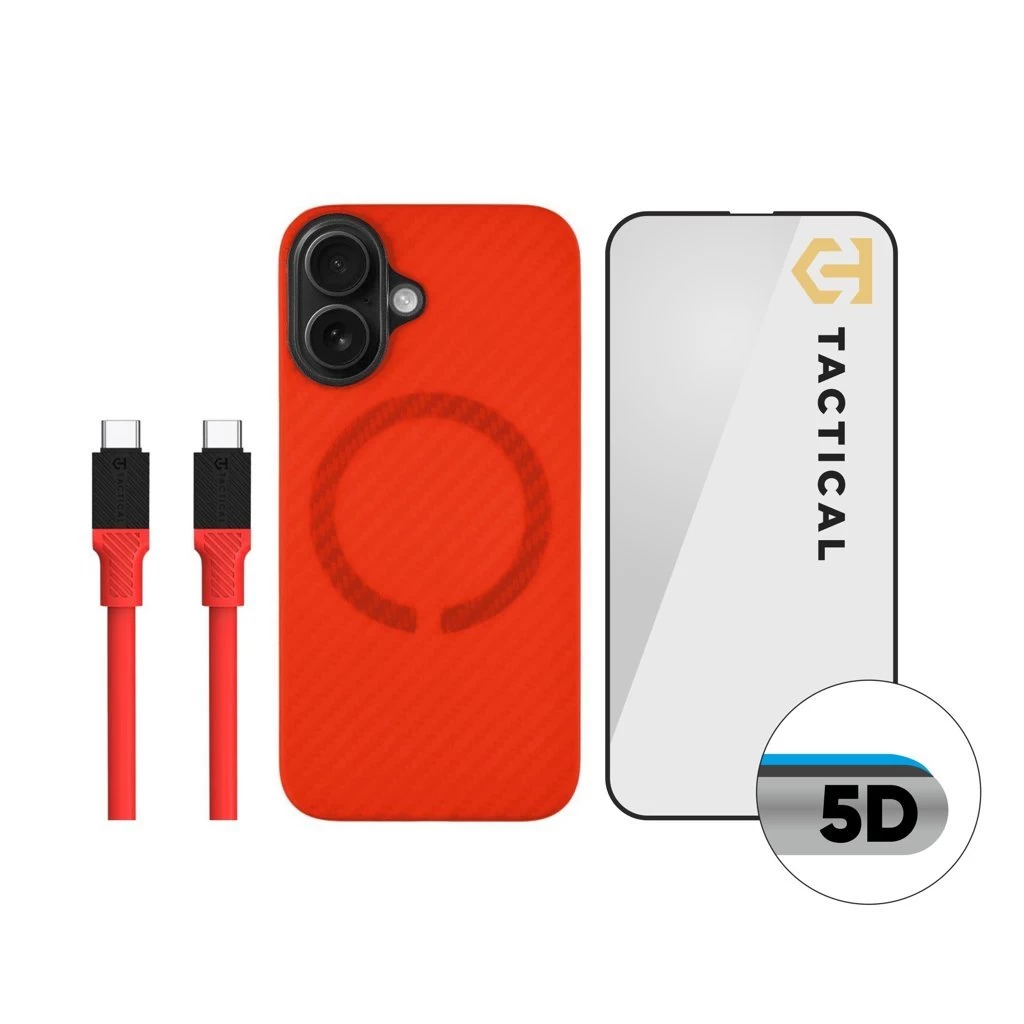 Tactical Limited Edition Combo Apple iPhone 16 készülékhez piros