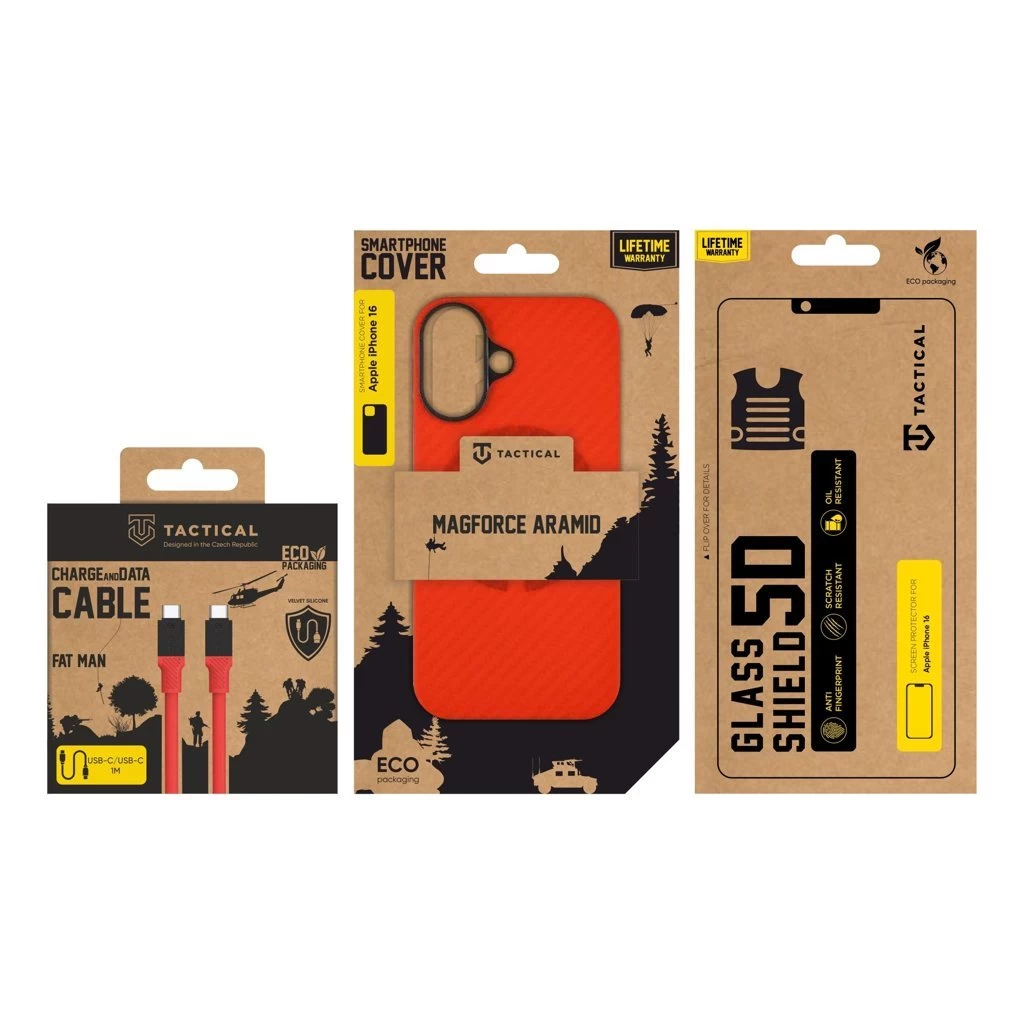 Tactical Limited Edition Combo Apple iPhone 16 készülékhez piros