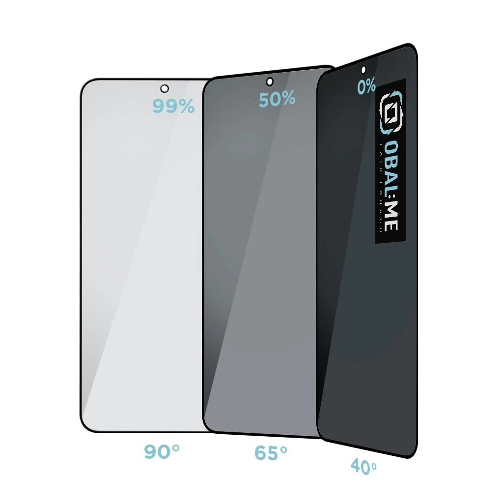OBAL:ME Privacy 5D üveg kijelzővédő Samsung Galaxy S25 készülékhez fekete
