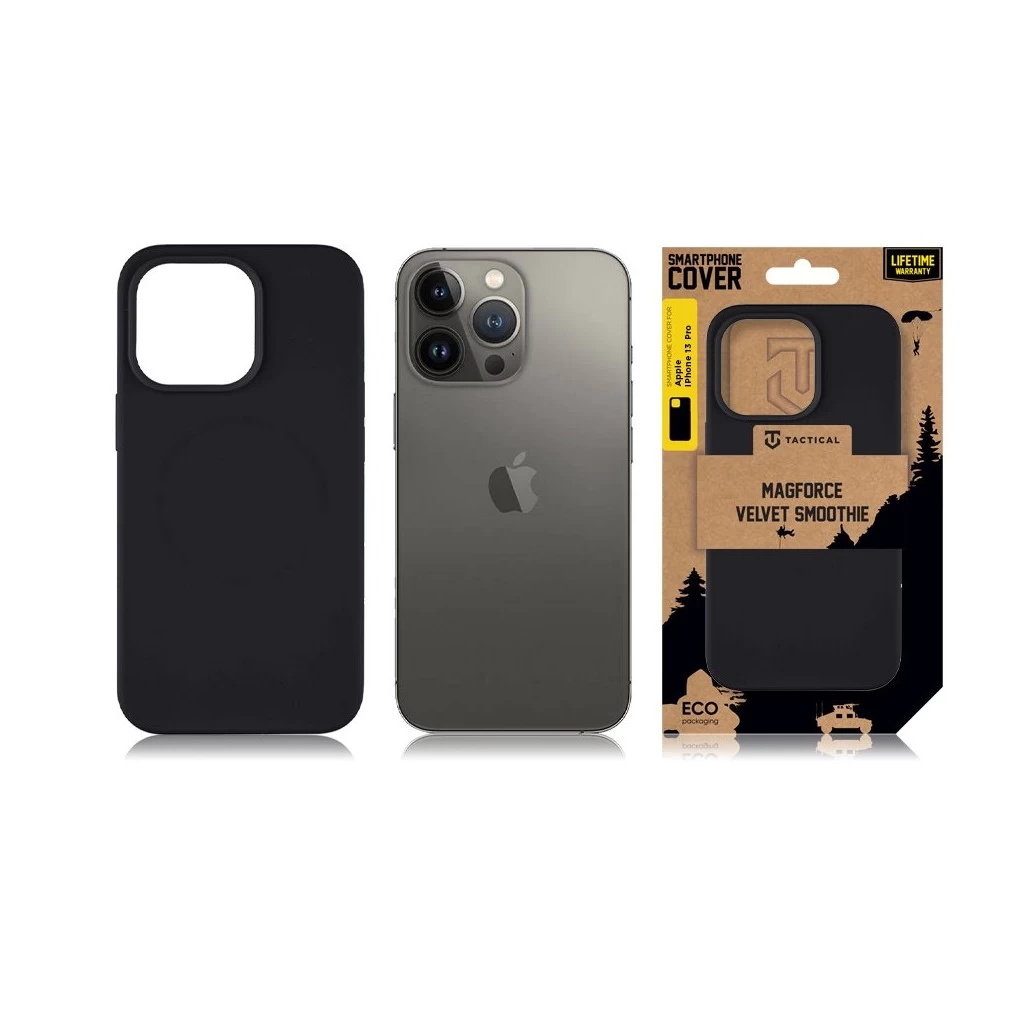 Tactical MagForce Velvet Smoothie tok az Apple iPhone 13 Pro készülékhez aszfalt