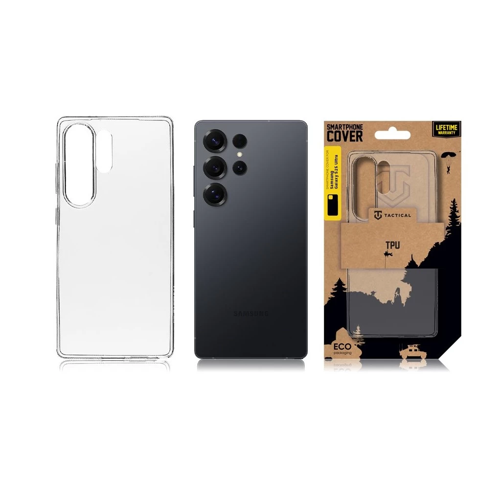 Tactical TPU tok Samsung Galaxy S25 Ultra készülékhez átlátszó
