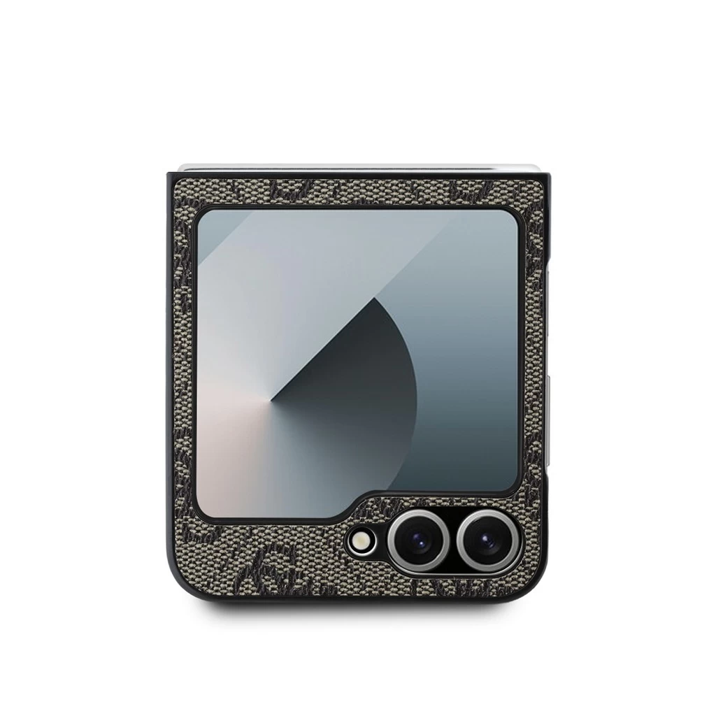 Guess PU 4G Metal Logo tok Samsung Galaxy Z Flip 6 készülékhez barna