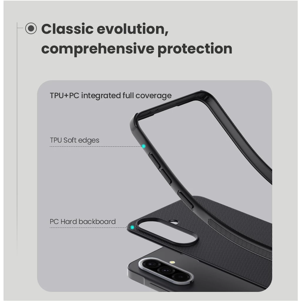 Nillkin Super Frosted PRO magnetos hátsó tok Samsung Galaxy A36 5G készülékhez fekete