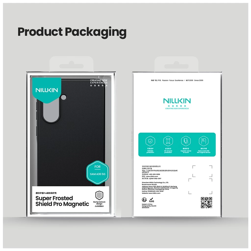 Nillkin Super Frosted PRO magnetos hátsó tok Samsung Galaxy A36 5G készülékhez fekete