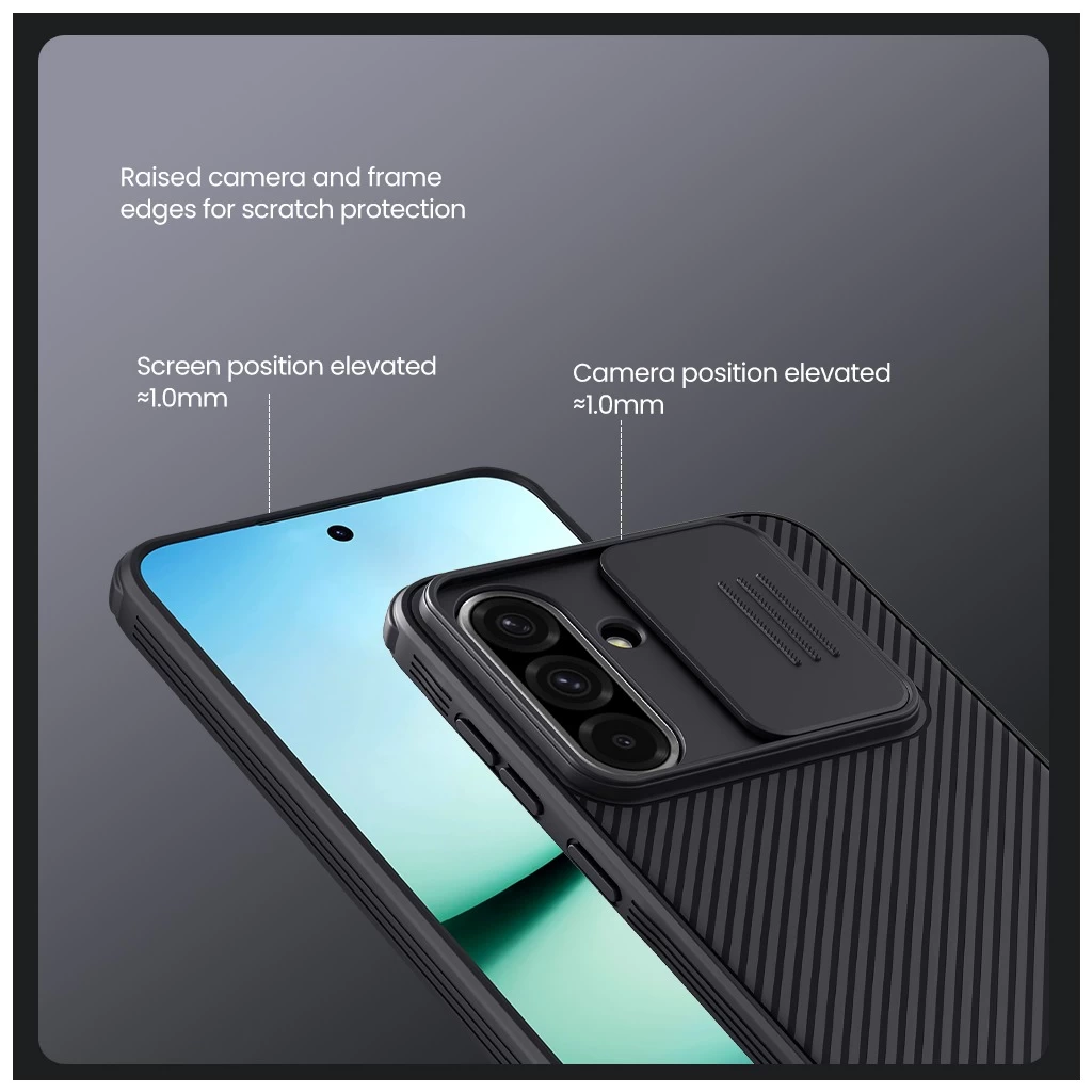 Nillkin CamShield PRO mágneses merev tok Samsung Galaxy A36 5G készülékhez fekete