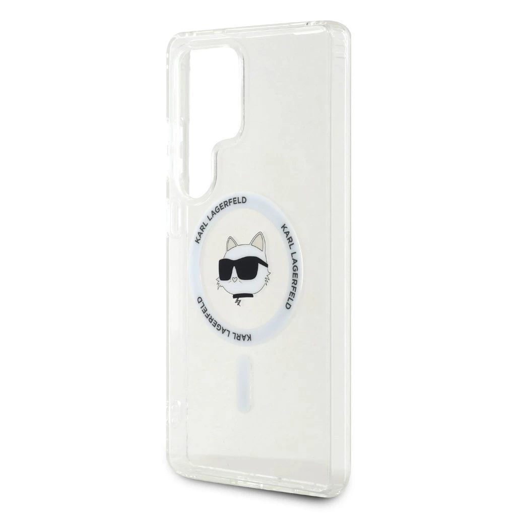 Karl Lagerfeld IML Choupette Head MagSafe tok Samsung Galaxy S25 Ultra készülékhez átlátszó