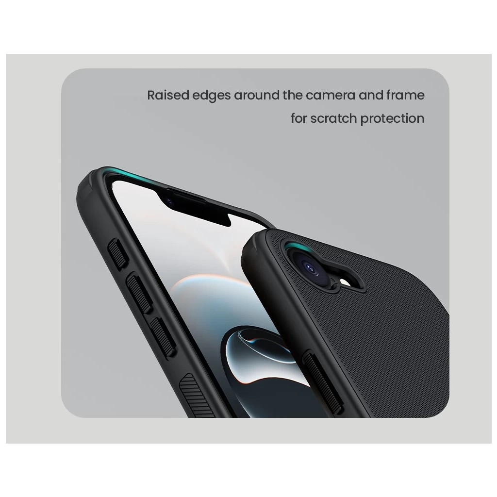 Nillkin Super Frosted PRO hátsó tok Apple iPhone 16e készülékhez fekete