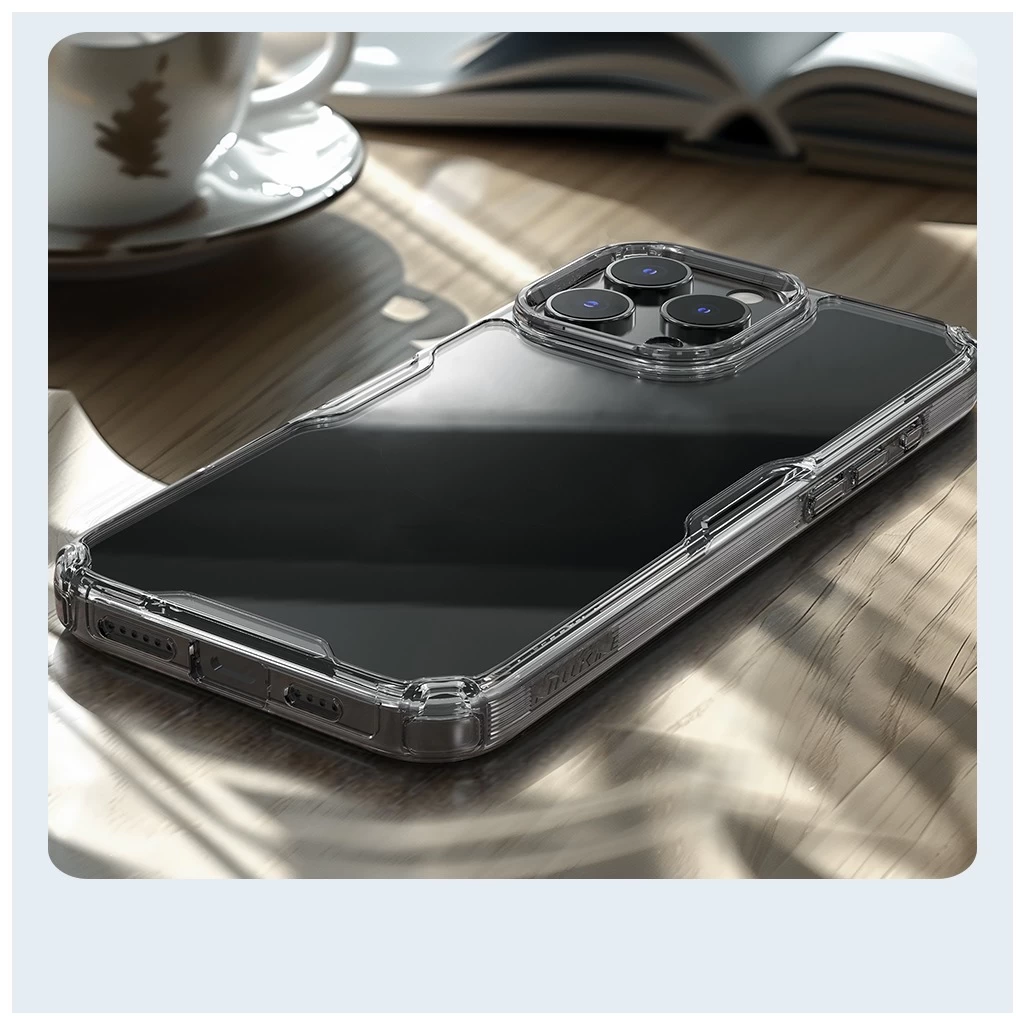 Nillkin Nature TPU PRO tok Apple iPhone 16 Pro készülékhez átlátszó