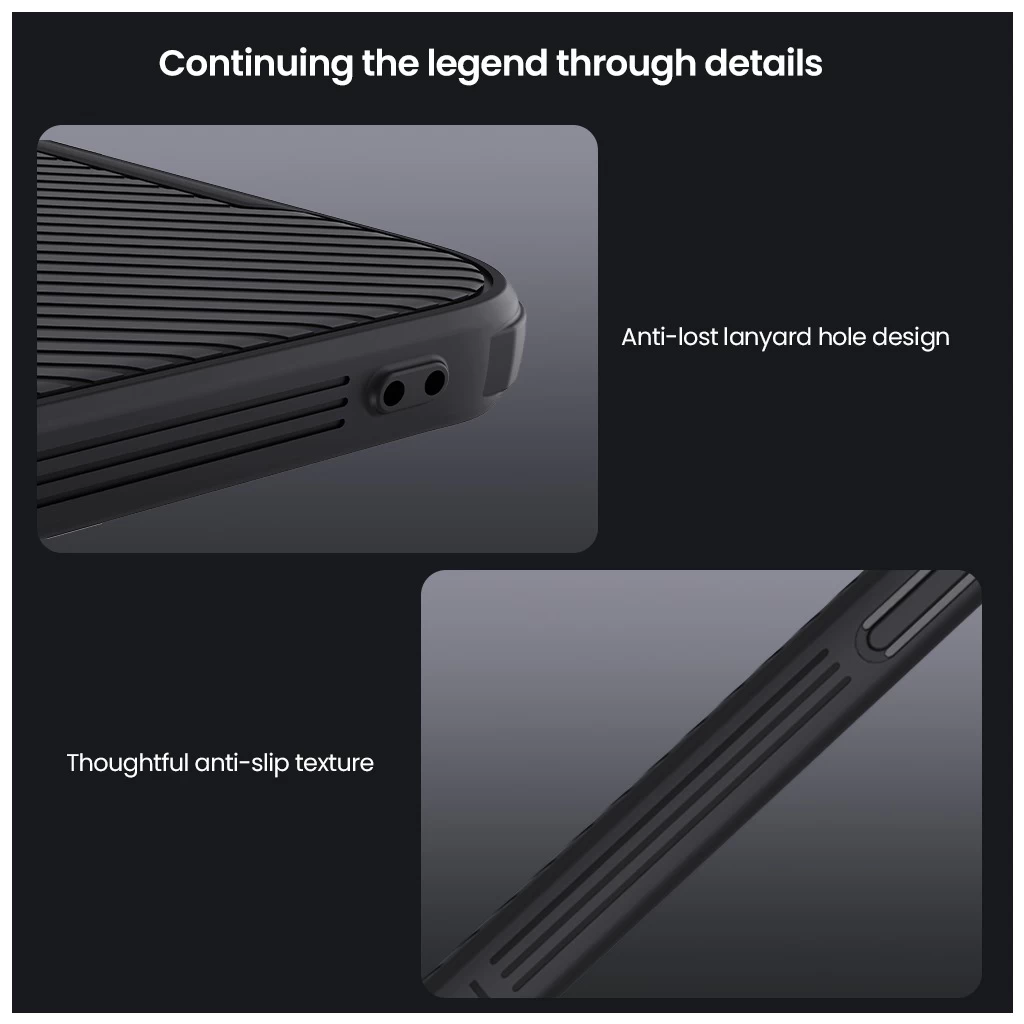 Nillkin CamShield PRO kemény tok Apple iPhone 16e készülékhez fekete