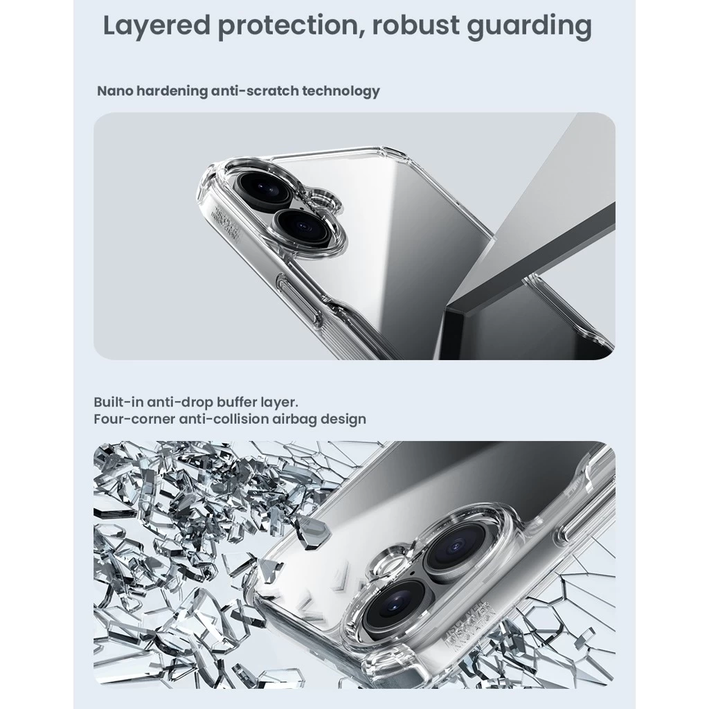 Nillkin Nature TPU PRO tok Apple iPhone 16 készülékhez kék