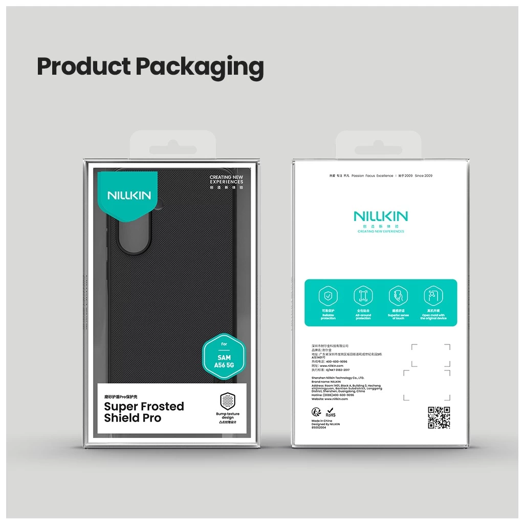 Nillkin Super Frosted PRO hátsó tok Samsung Galaxy A56 5G készülékhez fekete