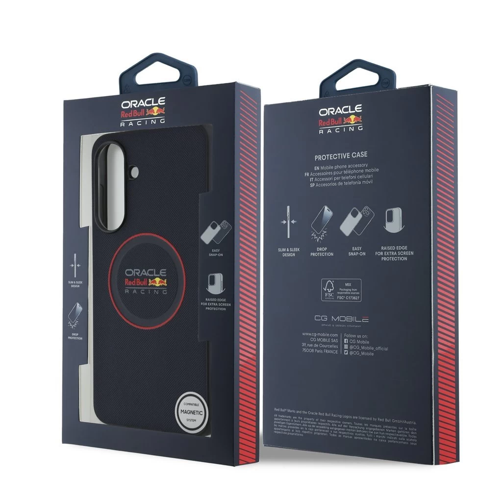 Red Bull PC/TPU Red Ring tok Samsung Galaxy A36 készülékhez tengerészkék