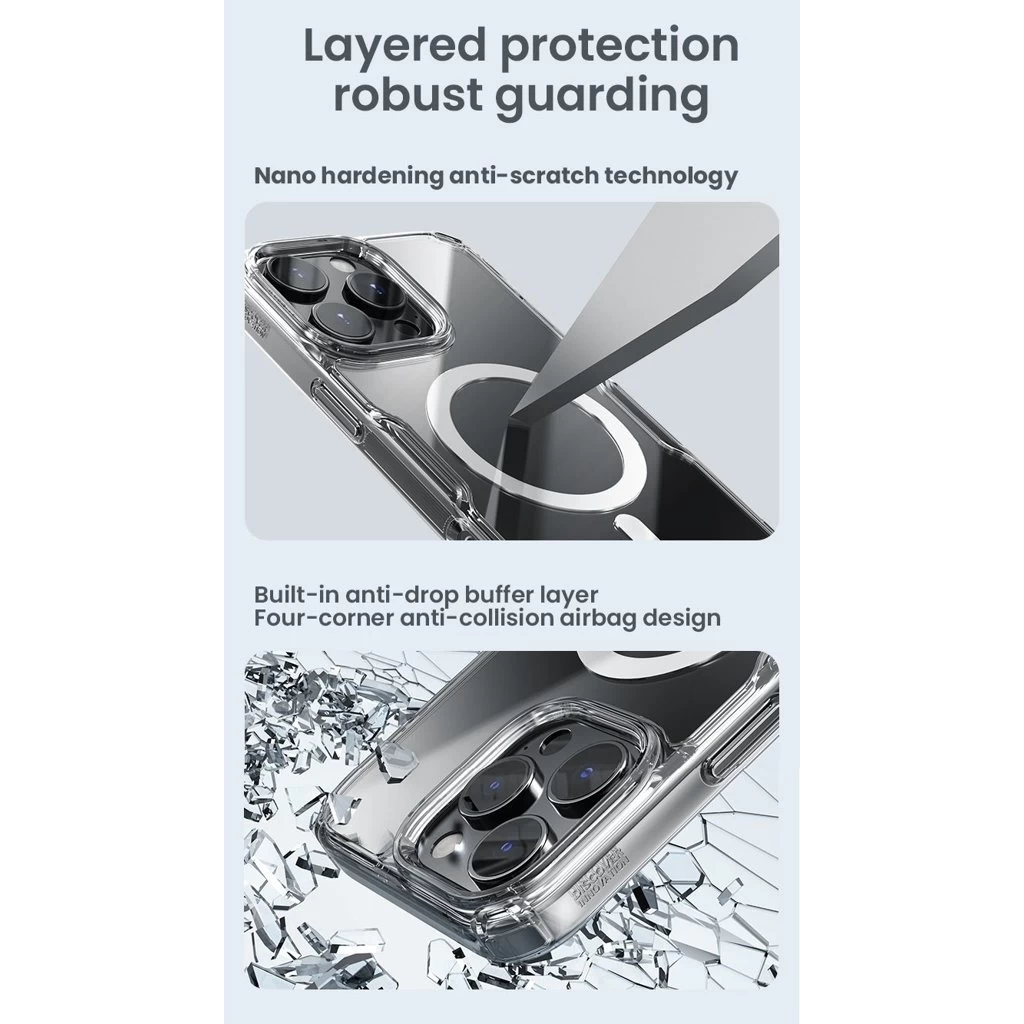 Nillkin Nature TPU PRO mágneses tok Apple iPhone 16 Pro Max készülékhez átlátszó