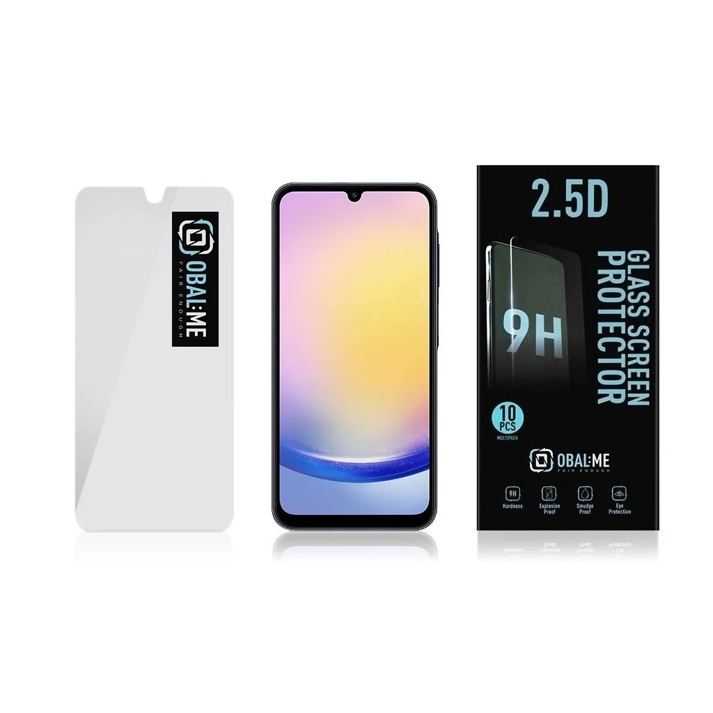 OBAL:ME Multipack 2.5D üveg kijelzővédő Samsung Galaxy A26 5G készülékhez átlátszó (10 db)