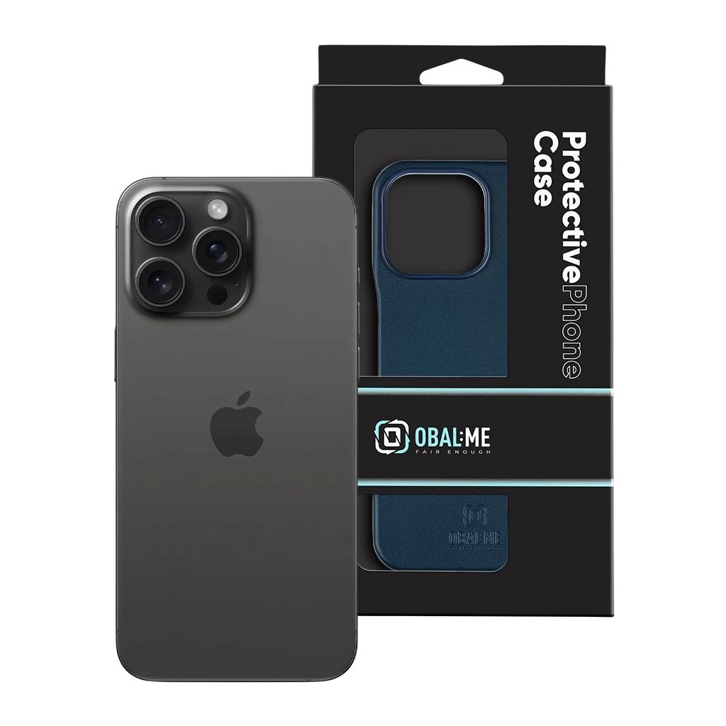 OBAL:ME LeatherTanga tok Apple iPhone 15 Pro Max készülékhez kék