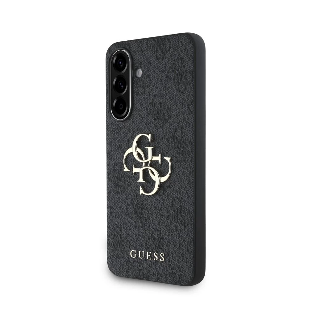 Guess PU 4G Metal Logo tok Samsung Galaxy A36 készülékhez szürke