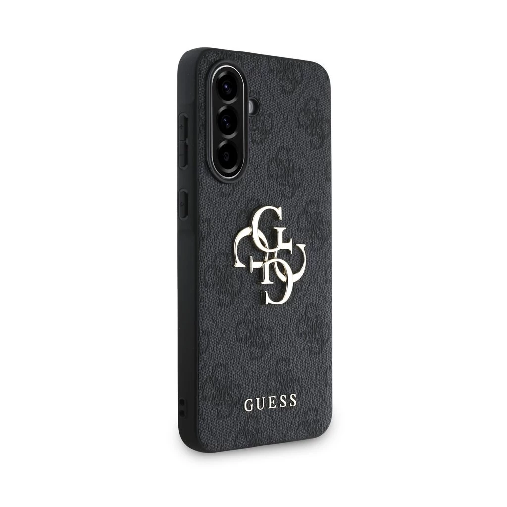 Guess PU 4G Metal Logo tok Samsung Galaxy A36 készülékhez szürke