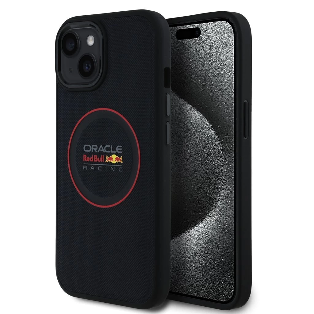 Red Bull PC/TPU Red Ring MagSafe tok iPhone 15 készülékhez tengerészkék