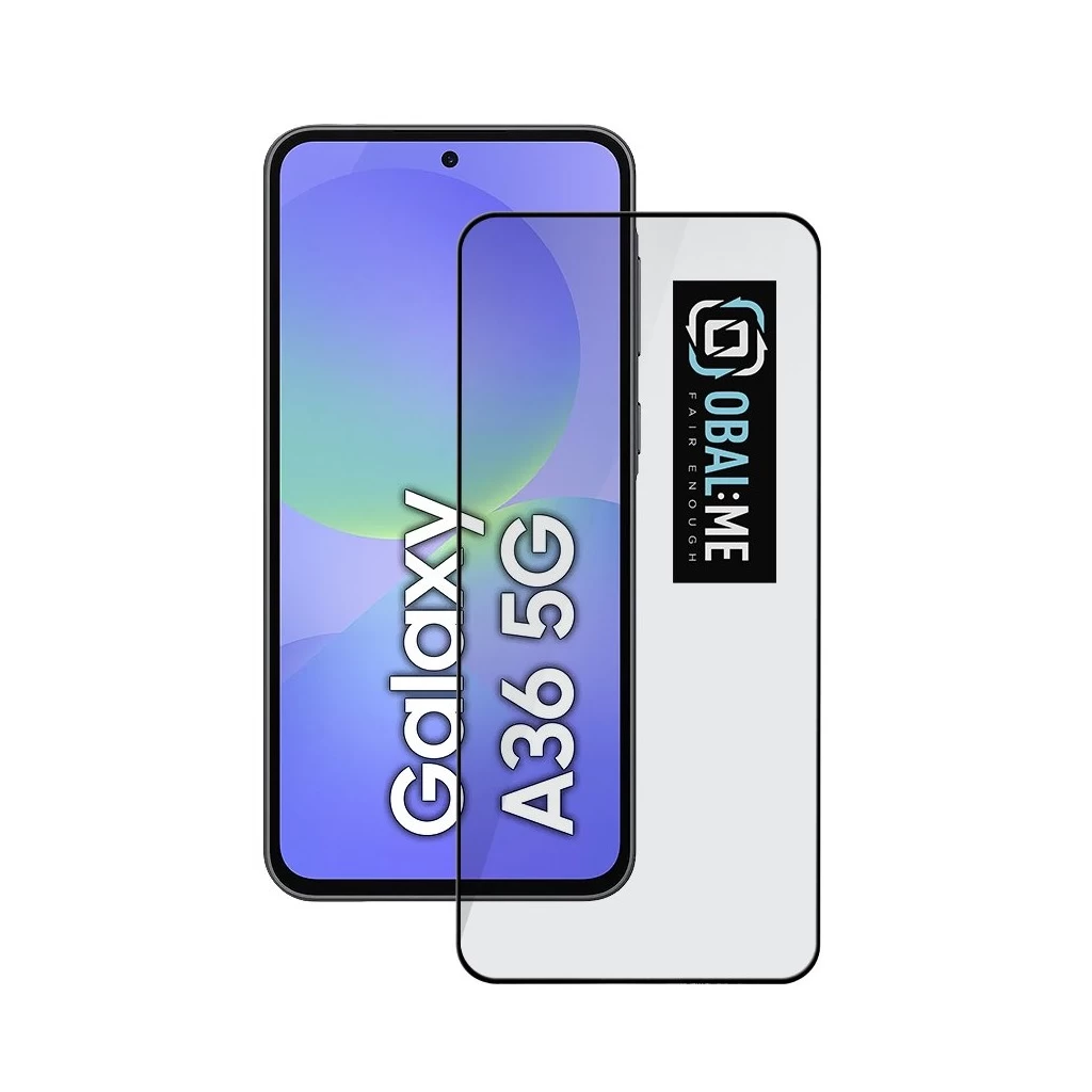 OBAL:ME 5D kijelzővédő Samsung Galaxy A36 5G készülékhez fekete
