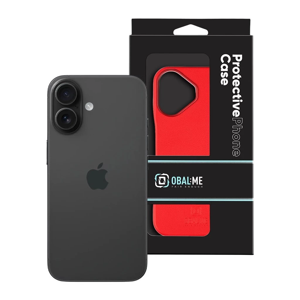 OBAL:ME LeatherTanga tok Apple iPhone 16 készülékhez piros