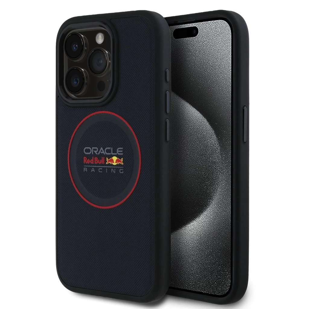Red Bull PC/TPU Red Ring MagSafe tok iPhone 15 Pro Max készülékhez tengerészkék