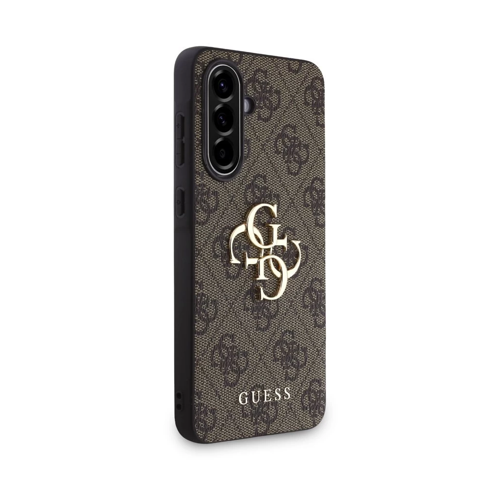Guess PU 4G Metal Logo tok Samsung Galaxy A36 készülékhez barna