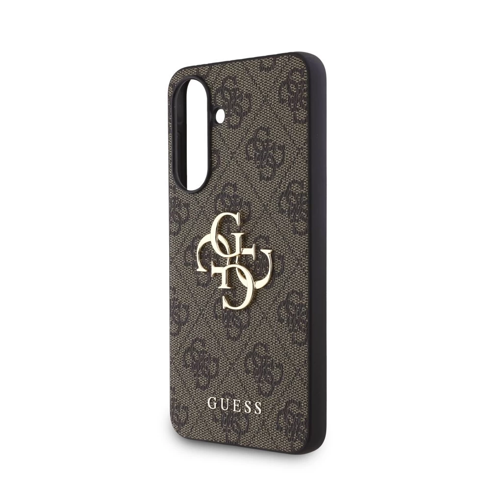 Guess PU 4G Metal Logo tok Samsung Galaxy A36 készülékhez barna