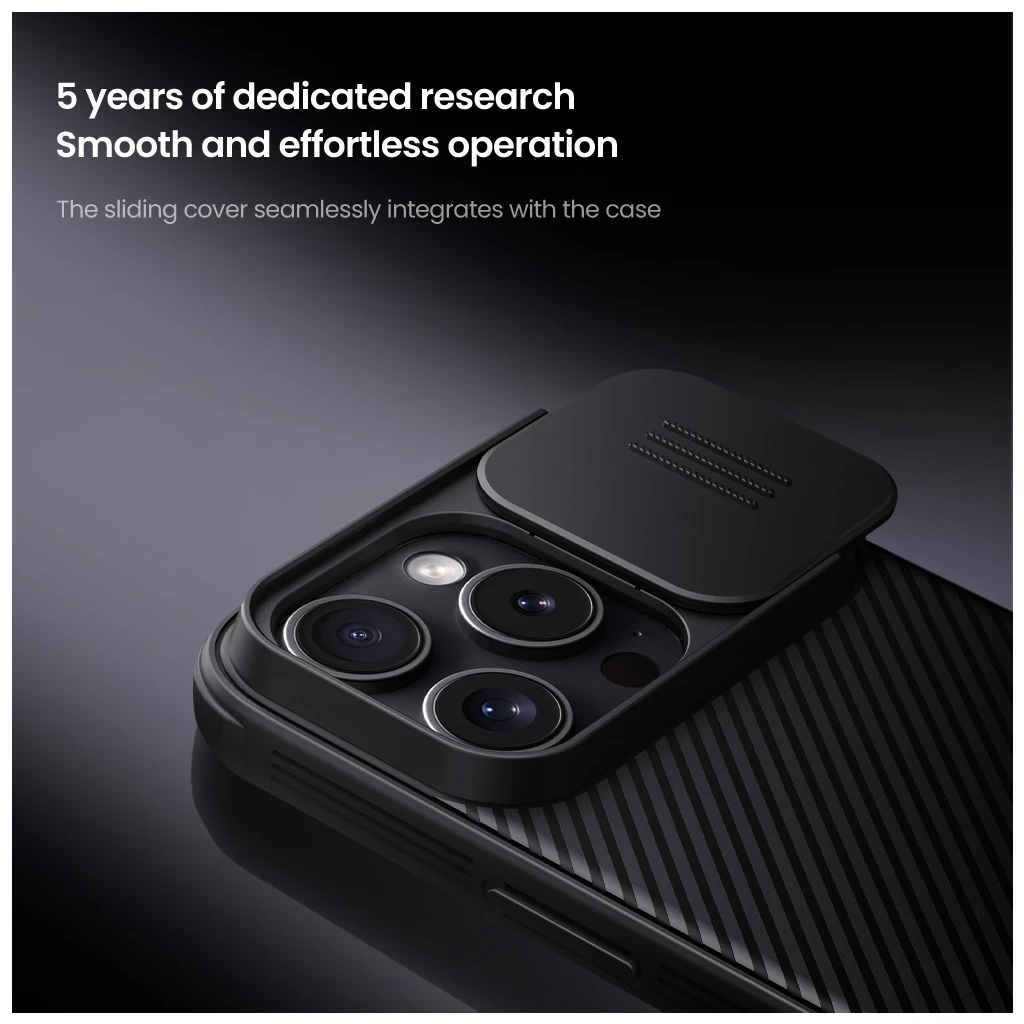 Nillkin CamShield PRO kemény tok Apple iPhone 16 Pro készülékhez kék