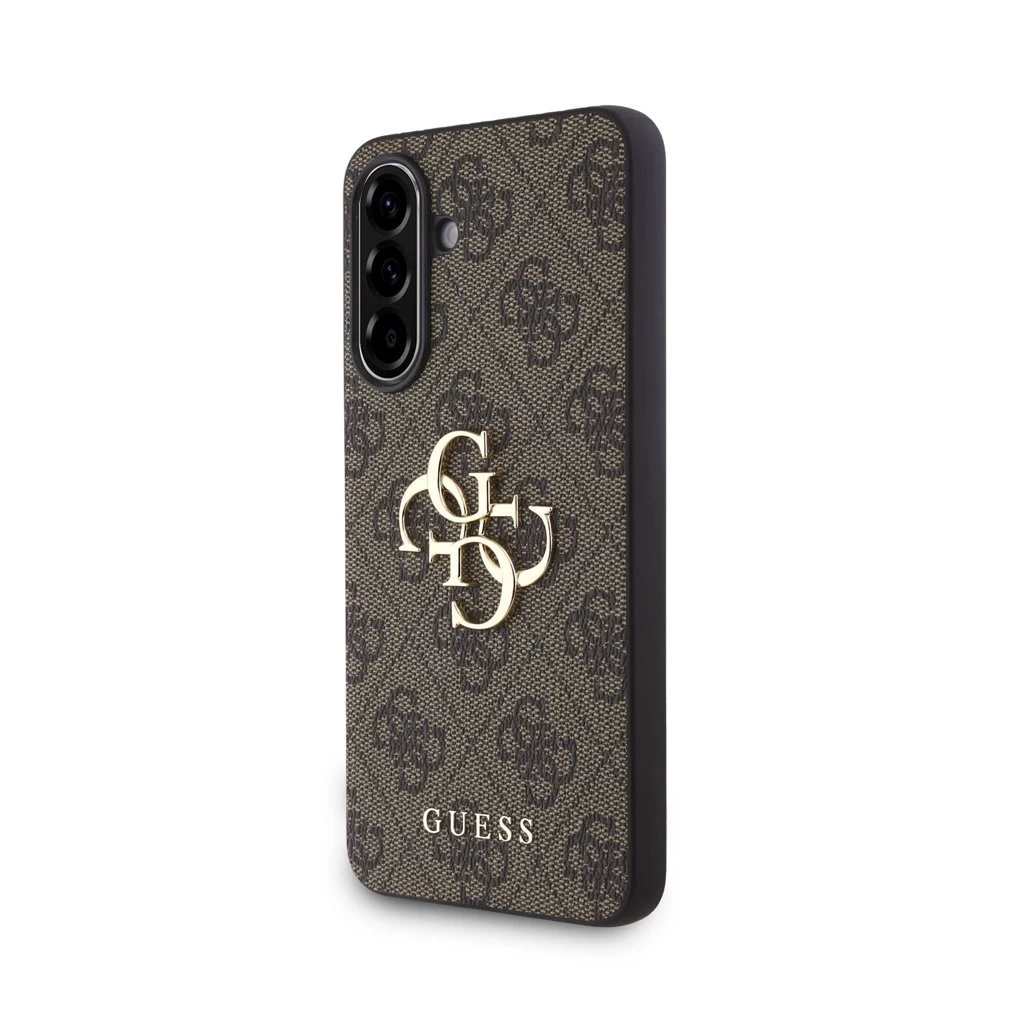 Guess PU 4G Metal Logo tok Samsung Galaxy A56 készülékhez barna
