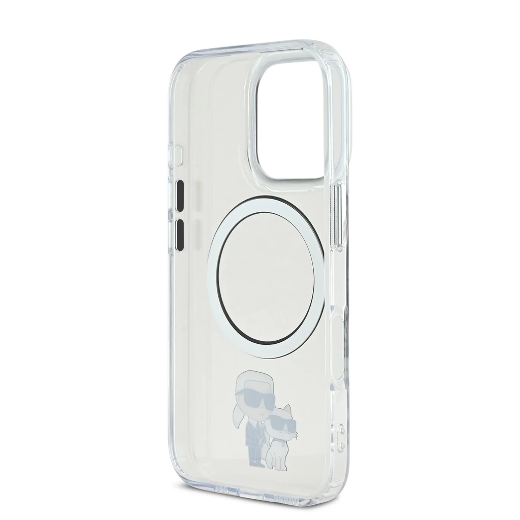 Karl Lagerfeld IML Karl and Choupette MagSafe tok iPhone 16 Pro Max készülékhez átlátszó