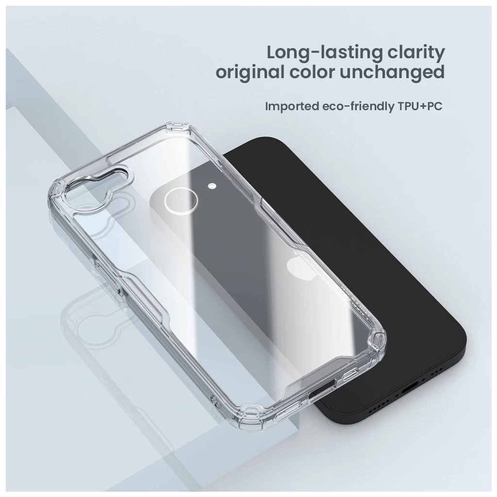 Nillkin Nature TPU PRO tok Apple iPhone 16e készülékhez átlátszó