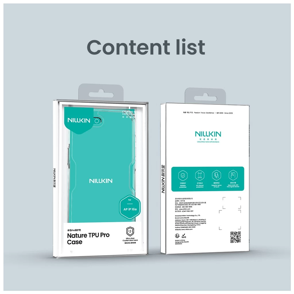 Nillkin Nature TPU PRO tok Apple iPhone 16e készülékhez átlátszó