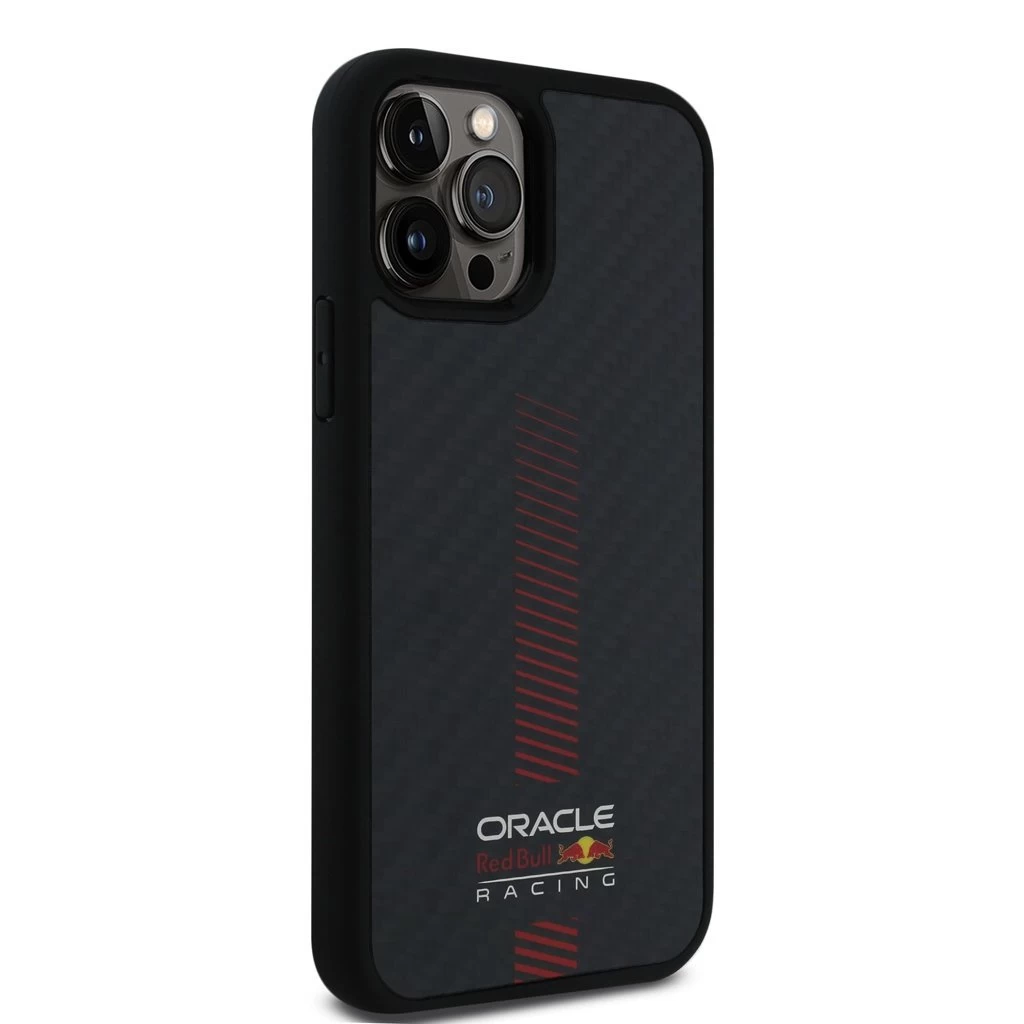 Red Bull Carbon Powerbar MagSafe tok iPhone 12/12 Pro készülékhez fekete