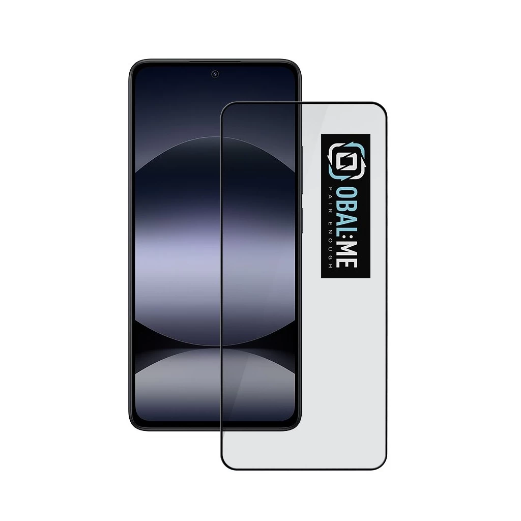 OBAL:ME 5D üveg kijelzővédő Xiaomi Redmi Note 14 4G/5G/14S, Poco M7 Pro 5G készülékhez fekete