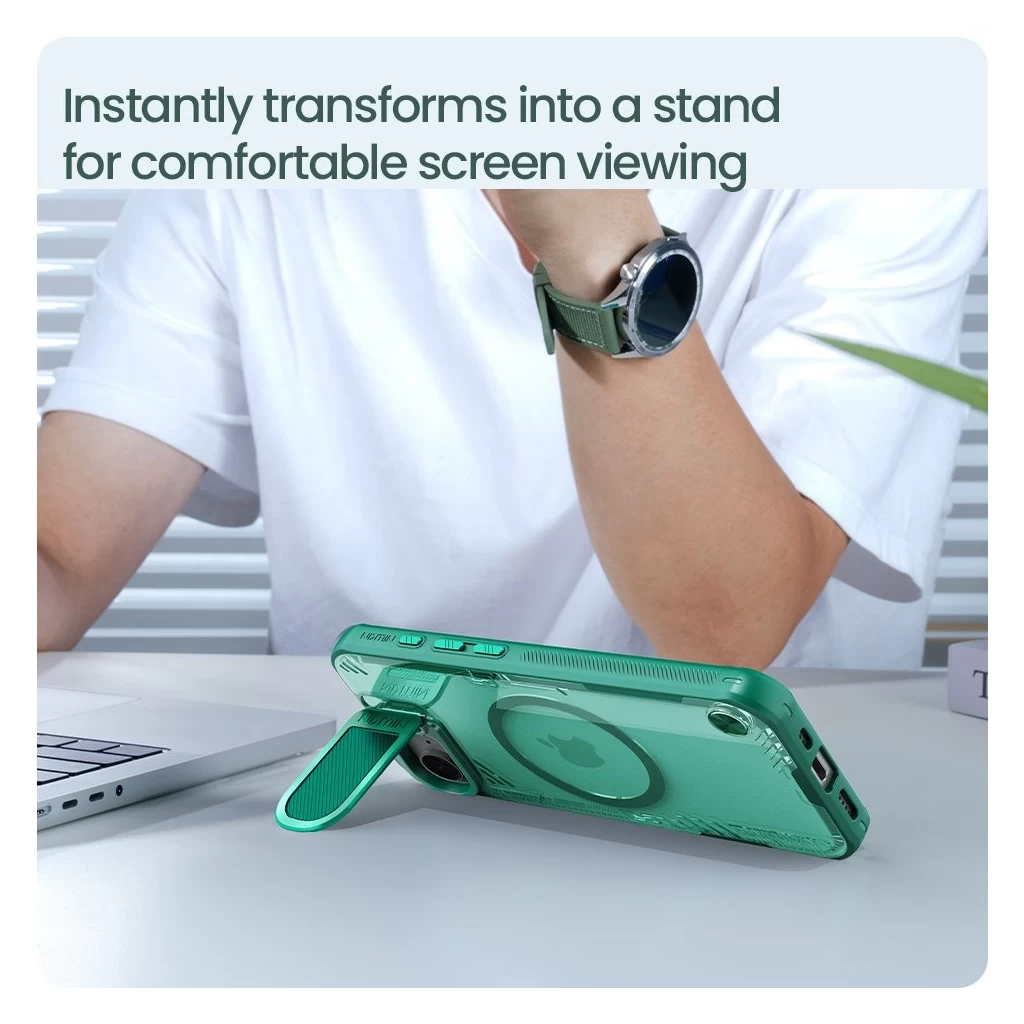 Nillkin Iceblade Prop Magnetic tok Apple iPhone 16e készülékhez fekete