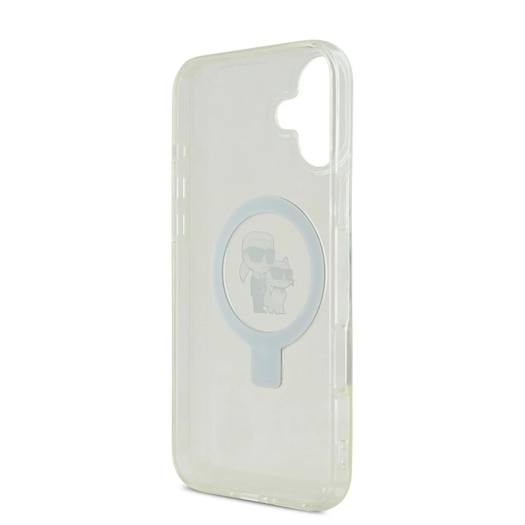 Karl Lagerfeld Ringstand Karl and Choupette MagSafe tok iPhone 16 készülékhez fehér